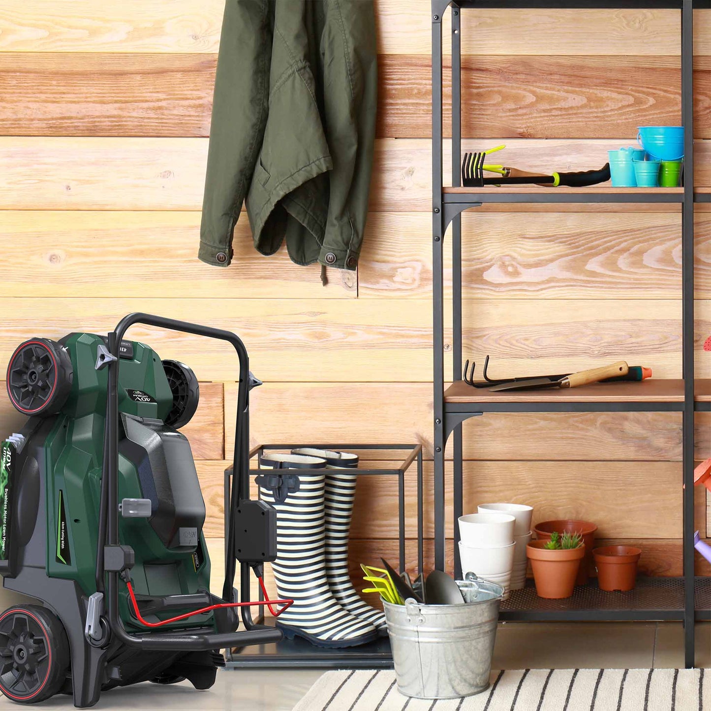 Webb Eco 40V 43cm Cordless Rotary Mower with 2 x 4AH Battery & Charger