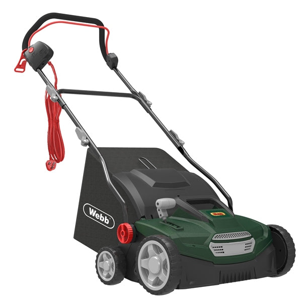 Webb 1500W 2-in-1 Electric Scarifier & Lawn Rake