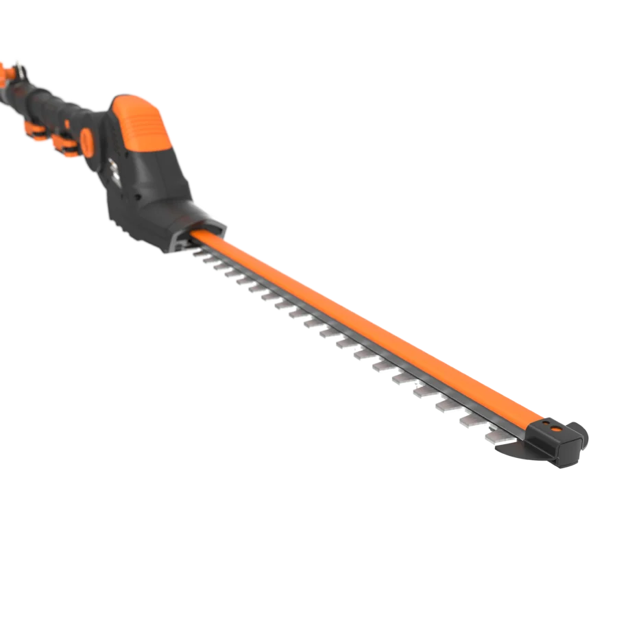 20V 51cm pole hedge trimmer, reach up to 3.3m, 16mm max cutting capacity, 1340/m, exchangeable power head, 1pc 2.0Ah battery included, PowerShare