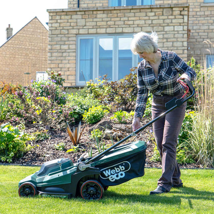 Webb Eco 40V 43cm Cordless Rotary Mower with 2 x 4AH Battery & Charger