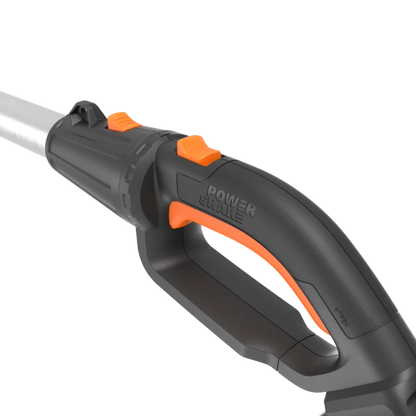 20V 51cm pole hedge trimmer, reach up to 3.3m, 16mm max cutting capacity, 1340/m, exchangeable power head, 1pc 2.0Ah battery included, PowerShare