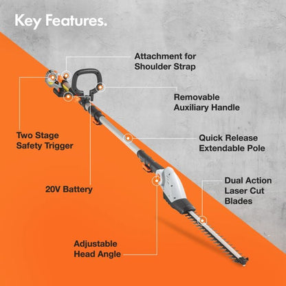 G-Series Cordless Pole Hedge Trimmer